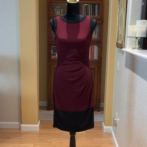 Ralph Lauren Fuchsia & Black Dress, size 6